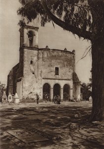 Mexico: Amecameca, Capilla "Guadalupe" en el Sacro Monte (b/w photo)