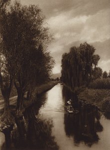 México: Canal Viga (foto b/n) de Hugo Brehme