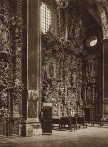Mexico: Iglesia de Tepozotlan (b/w photo) de Hugo Brehme