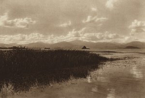 Mexico: Laguna de Patzcuaro (b/w photo) de Hugo Brehme