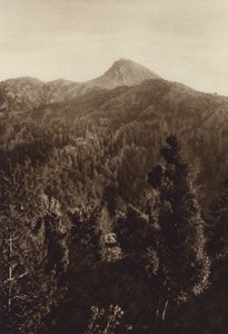 México: Nevado de Colima, Vista parcial (foto b/n) de Hugo Brehme