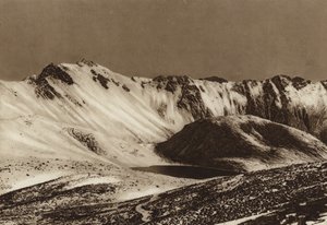Mexico: Nevado de Toluca, Estado Mejico (b/w photo) de Hugo Brehme