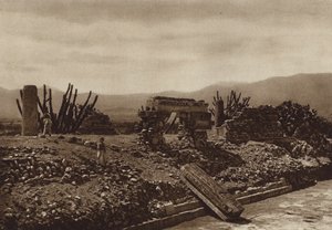 Mexico: Ruinas de Mitla, Estado Oaxaca (b/w photo) de Hugo Brehme