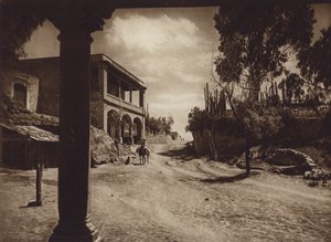 Mexico: San Esteban, Los alrededores de la capital Mejico (b/w photo)