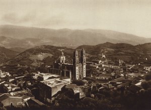 Mexico: Taxco (b/w photo) de Hugo Brehme