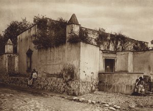Mexico: Tlacopan, Los alrededores de la capital Mejico (b/w photo)