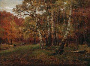 Paisaje con abedules de Hugo Darnaut