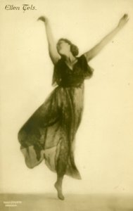 Ellen Tels / Fotopostkarte de Hugo Erfurth