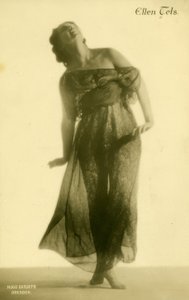 Ellen Tels / Fotopostkarte de Hugo Erfurth
