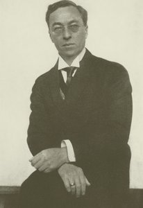 Retrato de Wassily Kandinsky (fotografía en blanco y negro) de Hugo Erfurth