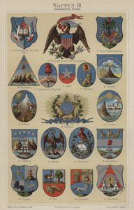 Escudos de armas de los países de las Américas de Hugo Gerard (after) Strohl