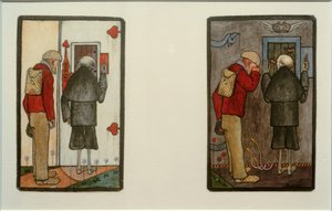 El campesino y la muerte ante las puertas del cielo y el infierno