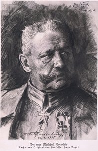 Hindenburg, de Hindenburg publicado por Daterlandijrcher Derlag & H Weller Berlín, 1928 de Hugo Vogel