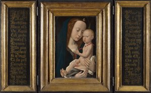 Virgen y Niño, ca. 1485 de Hugo van der, Goes