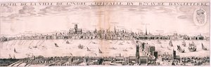 Vista de Londres desde el sur, 1643 de Hugue Picart