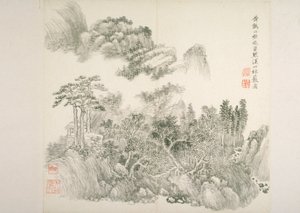 Album After Old Masters And Poems (álbum (10 hojas), tinta sobre papel) de Hui Wang