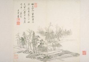 Album After Old Masters And Poems (álbum (10 hojas), tinta sobre papel) de Hui Wang