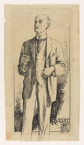 Retrato de Adriaan Pit de Huib Luns (signed by artist)