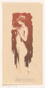 Mujer desnuda de pie