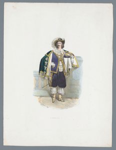 Hombre en traje histórico de Huib van Hove Bz