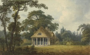 Una casa de verano con ventanas de celosía de cuerpo entero de Humphry Repton