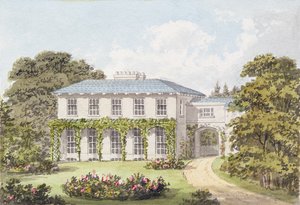 Diseño para el frente sur de una casa en Clapham Common para William Holme