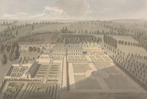 Casa y jardines de Sarsden, Oxfordshire: A vista de pájaro de Humphry Repton