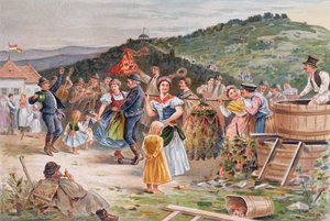 Festival de la cosecha de vino en Hungría de Hungarian School