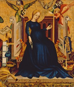María Gravida, fragmento de un panel de Németújvár, 1409