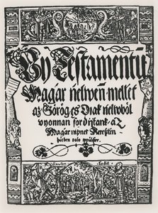 Nuevo Testamento impreso en húngaro, por John Sylvestre, en Sarvar-Ujsziget, 1541