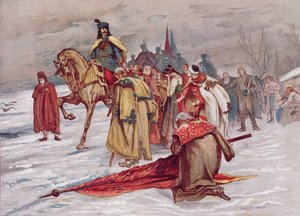 Rakoczi Ferenc se despide de su pueblo al exiliarse en febrero de 1711, c.1900 de Hungarian School