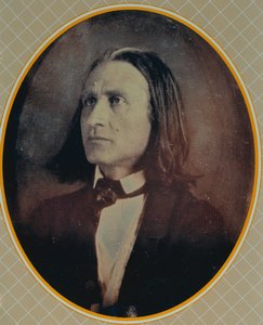 Reproducción de un daguerrotipo de Franz Liszt (1811-86) tomado c.1856