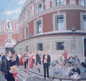 Paseantes en La Última Noche, Royal Albert Hall (detalle)