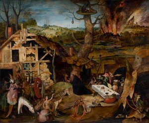 La tentación de San Antonio, 1577