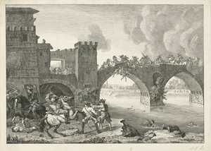 Pelea en un puente de Hyacinth de La Pegna