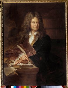 Retrato de Nicolas Boileau de Hyacinthe (studio of) Rigaud