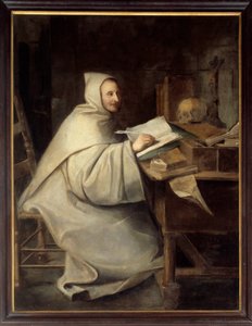 Retrato de cuerpo entero de Armand Jean Le Bouthillier de Rance, abad de la Trapa (1626-1700). Pintura de Hyacinthe Rigaud (1659-1743)