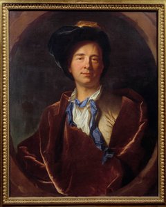 Retrato de Bernard Le Bouyer de Fontenelle, escritor francés de Hyacinthe Francois Rigaud