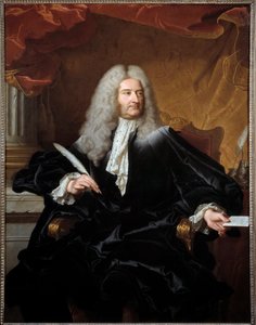 Retrato de Louis Germain de Chauvelin (1685-1762), Marqués de Grosbois, Secretario de Estado de Asuntos Exteriores y Guardián de Sellos de Hyacinthe Francois Rigaud
