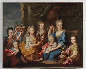 Retrato de los hijos de M. Bouette de Blémur, 1703