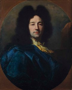 Autorretrato, llamado con el manto azul, 1696 de Hyacinthe François Honoré Rigaud