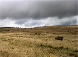 Túmulo en Salisbury Plain, Wiltshire de IJ Leonard