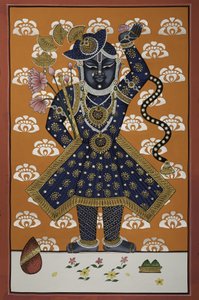 El Niño Krishna de color azul divino de IMAGINEERS STUDIO