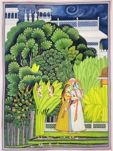 Jardín a la luz de la luna de Radha Krishna de IMAGINEERS STUDIO