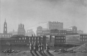 Palacios de Pashov Menzikov, Apraxin, etc. Belgorod, Moscú, 1817