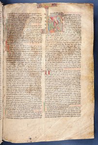 El comienzo de La Historia de Halfdan el Negro, del Flateyjarbok (El Libro de Flatey) finales del siglo XIV