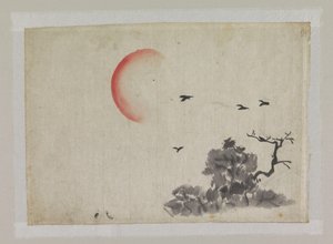 Paisaje con sol poniente de Ichirakasai
