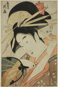 La cortesana Hanaogi del Ogiya de Ichirakutei Eisui