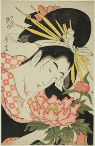 La cortesana Somenosuke de Matsubaya