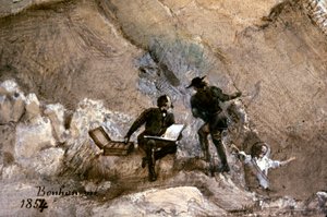 Ignace Francois Bonhomme pintando al aire libre